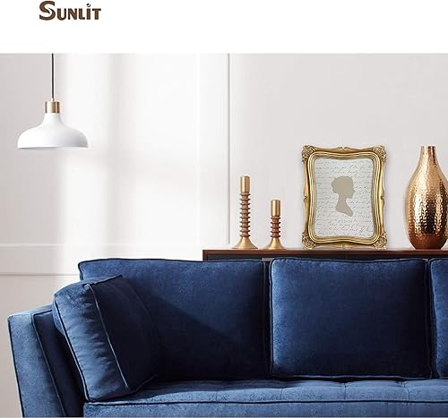 Miniatura 6 de Sunlit Marco de fotos vintage de 8 x 10 pulgadas, marcos de fotos antiguos de lujo con parte frontal de cristal, pantalla de fotos, para colgar en