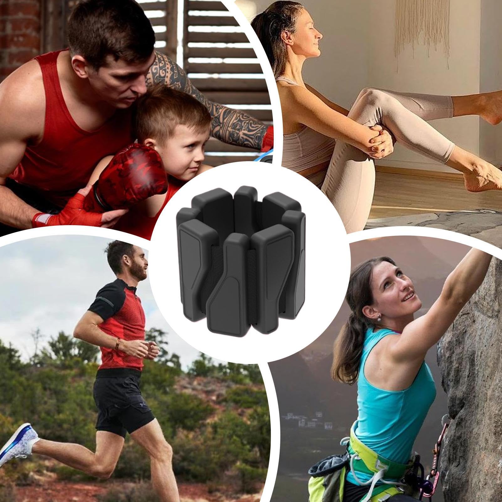 Waga kostki – 2 obciążniki ręczne, regulowany pasek silikonowy, autentyczny i wygodny design, przenośna kostka, akcesoria fitness dla kobiet, spacery, pilates, balet, fitness, ćwiczenia 7,01