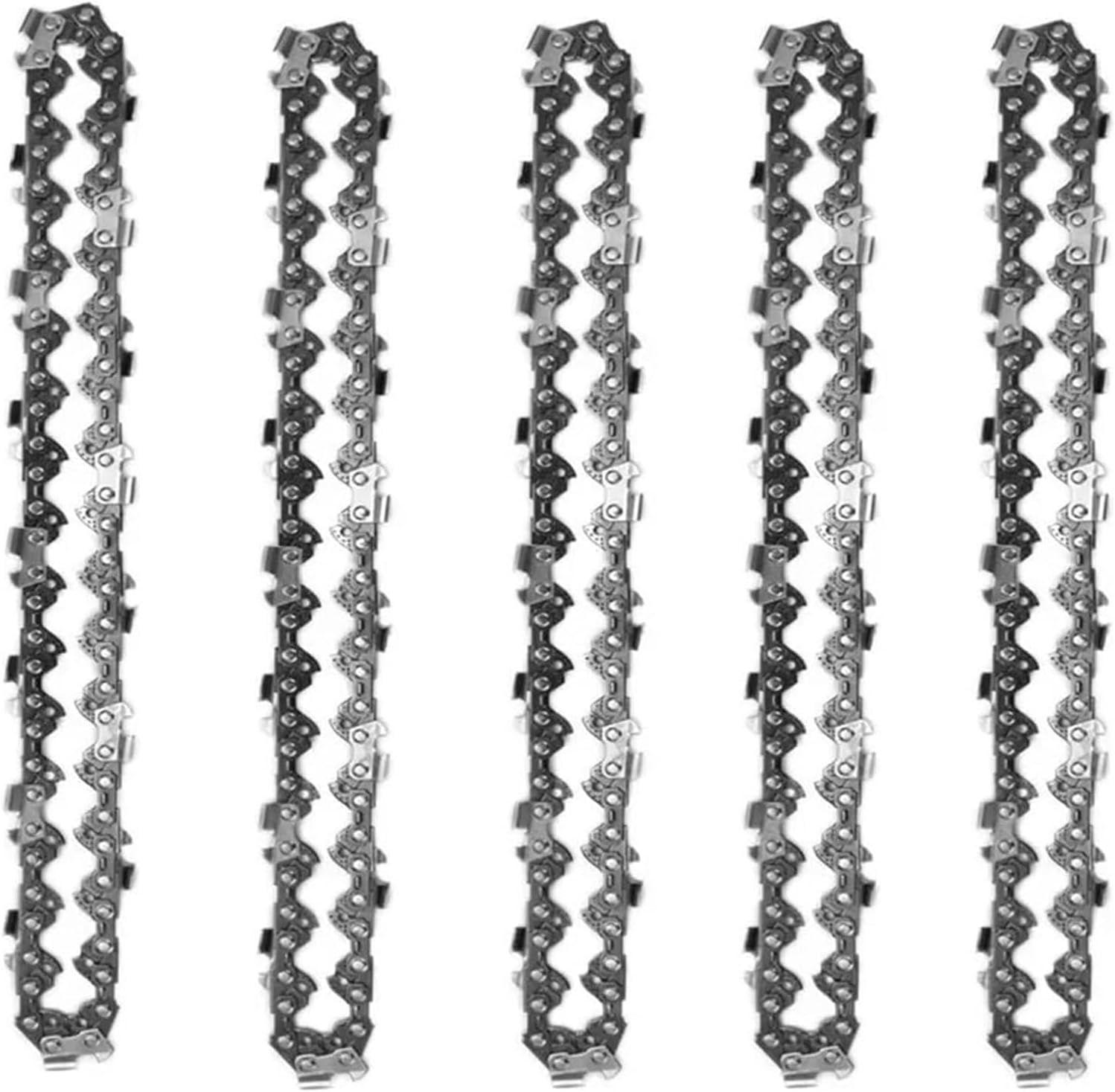 4/6/8 Inch Chains and Guide Bar Mini Steel Electric Saw Blade Power Tool Accessory Replacement Wood Cutting .0209