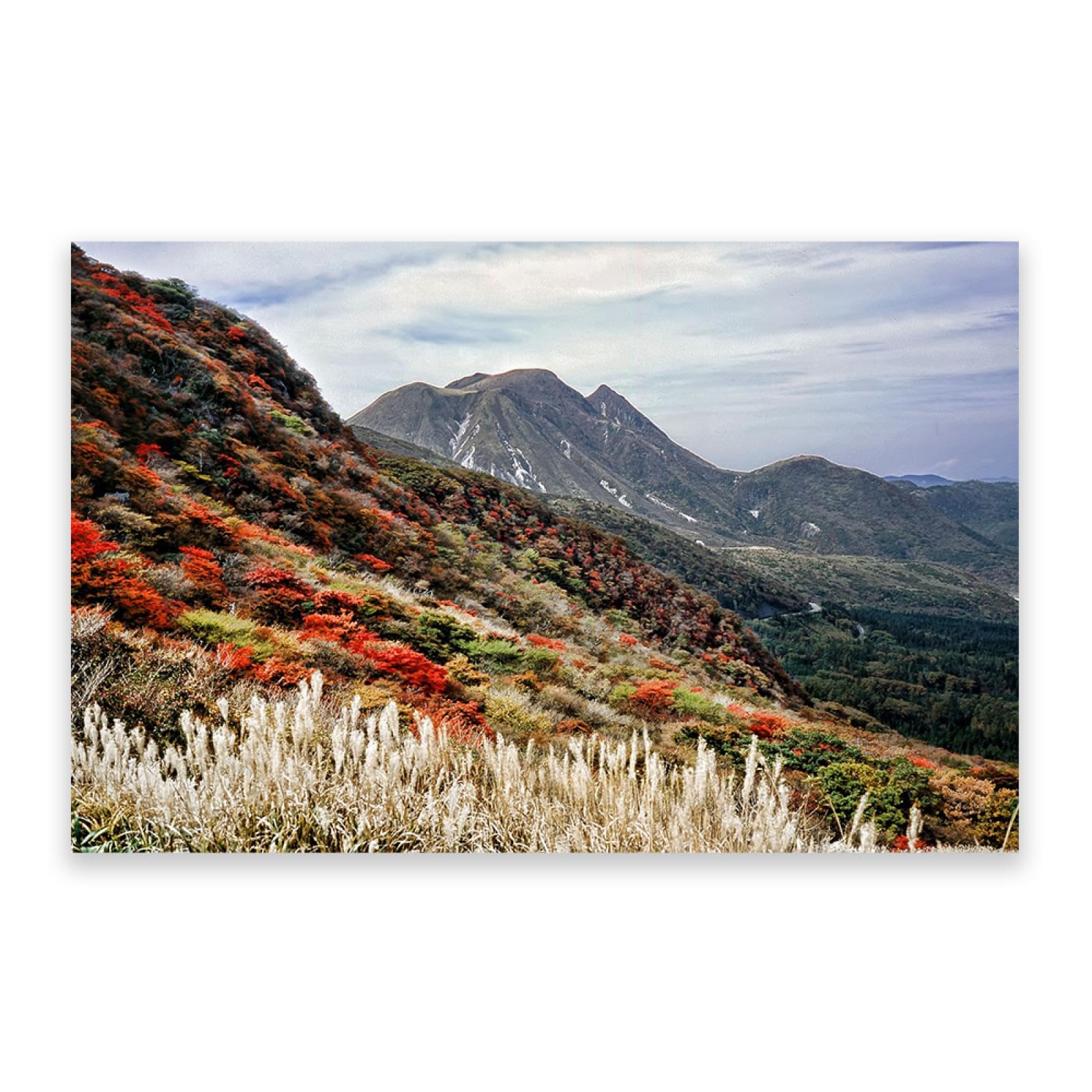 Quadri di decorazione da parete della foresta, stampe su tela di paesaggi autunnali, montagne autunnali, immagini decorative per soggiorno, 60 x 90 cm (23,7 x 35,5), solo tela