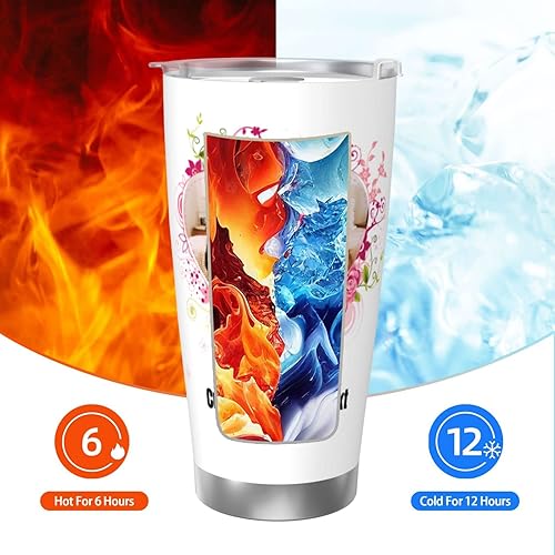 Miniatura 7 de Vaso personalizado personalizado con imagen de texto fotográfico, taza de café aislada de acero inoxidable de 20 onzas, taza de viaje, tazas de