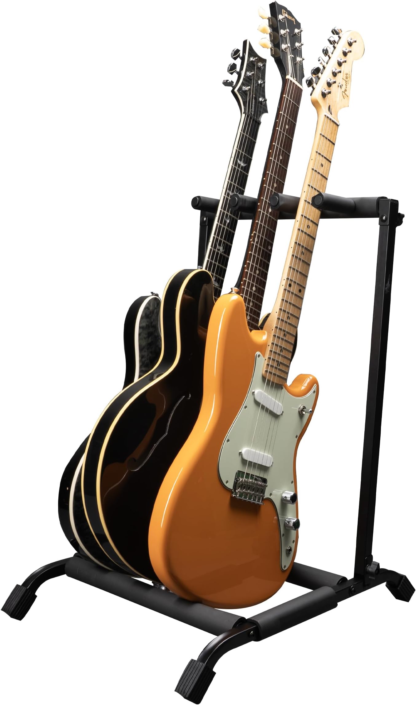 Gator Rok-It Multi Guitar Stand Rack with Folding Design; Holds up to 3 Electric or Acoustic Guitars (RI-GTR-RACK3)