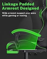 Vista 24 de Gaming Chair with RGB LED Lights, High Back Ergonomic Computer Gamer Chair with Headrest and Lumbar Support, Racing Style Reclining Game Chair for