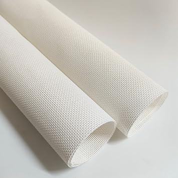 2 Pack Needlepoint Canvas 13 Mesh - 20x18 Inch Embroidery Canvas Blank White Cloth 100% Cotton for Needlepoint DIY Craft Projects