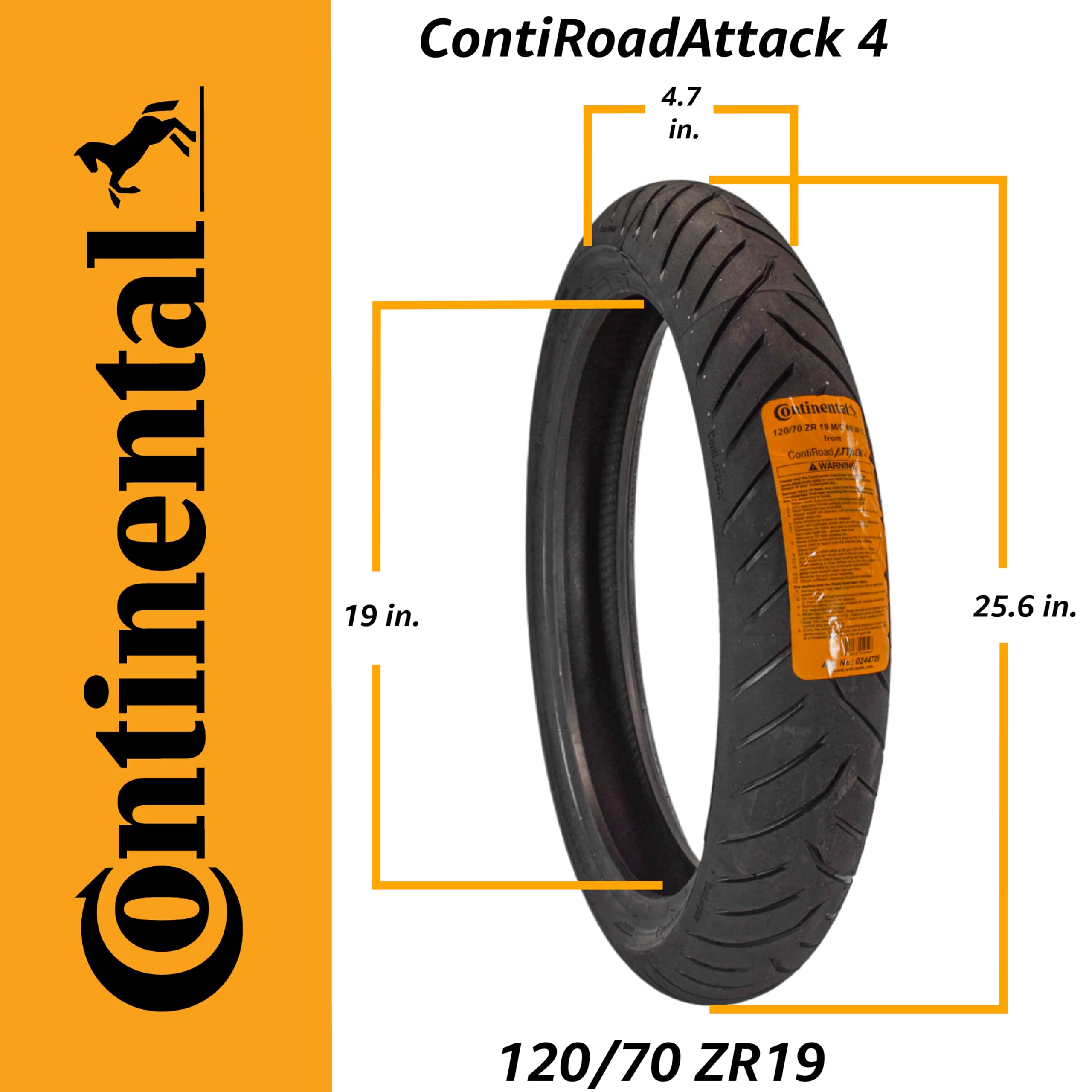 CONTINENTAL 120/70ZR19 60 W STATTACK 4