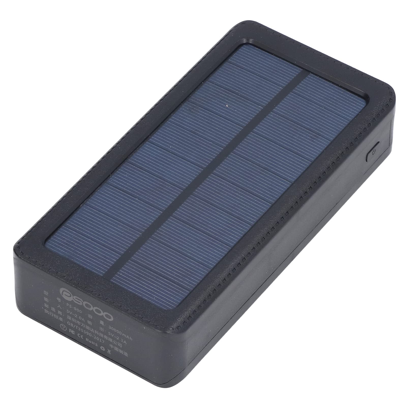 Wydajna ładowarka solarna z 32 diodami LED, na kemping, wyprawę, wędkowanie, ładowarka do telefonu komórkowego 30 000 mAh, do codziennych podróży, czarna