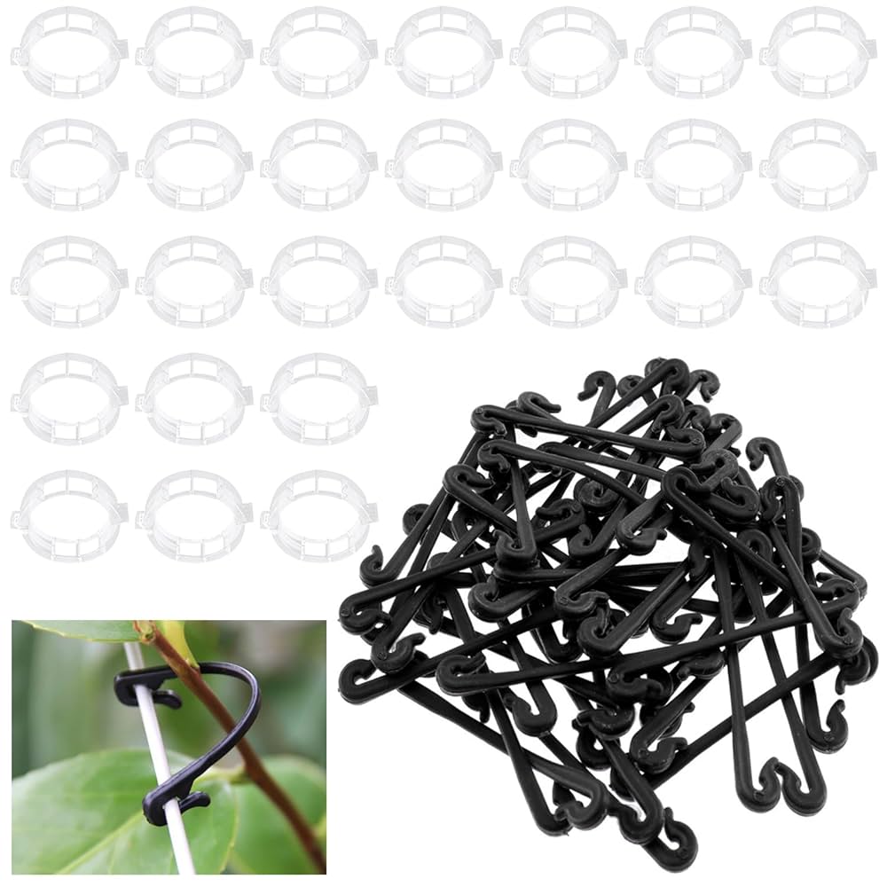 100 Clip Piegatrici Rami Per Piante | Training LST | Verde, Bianco, Rosso