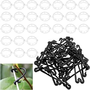 300 Stück Pflanzenclips Tomaten - Weiße Kletterhilfen Für Gemüse & Blumen