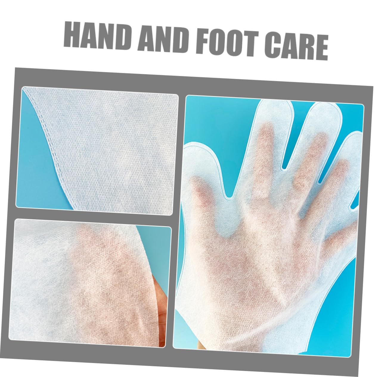 NOLITOY 20pcs Disposable Foot and Hand Membranes Soft Non-Woven Spa Liners Paraffin Wax Liners for Personal Care