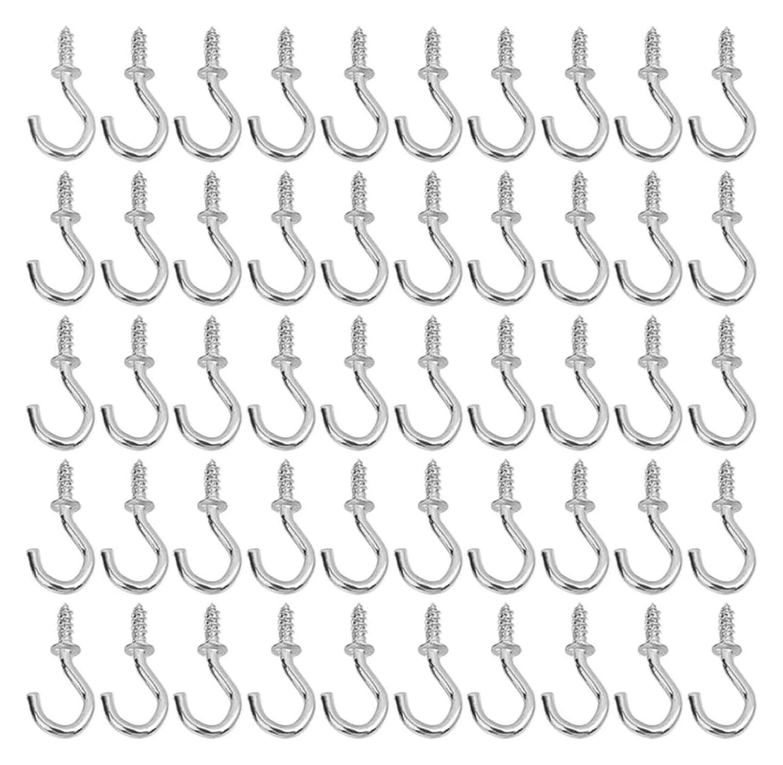 DQZRTUECA Gutter Outdoor Light Hooks Iron Self-Tapping Hooks for String Lights Multicolor 50-500 Pcs(Color2,100pc)