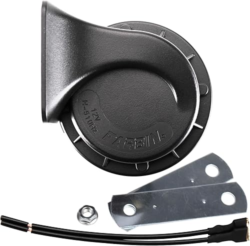 Miniatura 1 de FARBIN Bocina compacta de 12 V para coche, alta tono, 510 Hz, impermeable, cuerno de caracol eléctrico, universal para cualquier vehículo de 12 V
