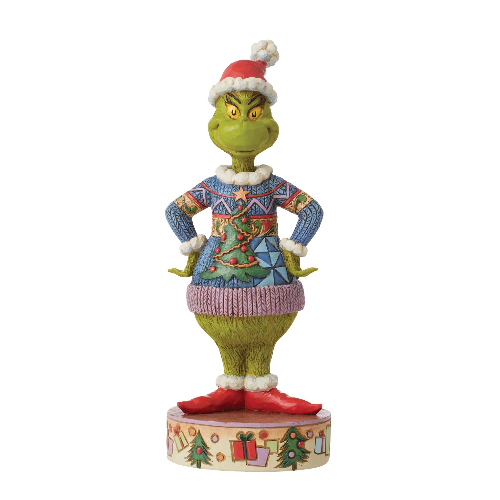 Amazon.com: Jim Shore Enesco Dr. Seuss Grinch Ugly Christmas Sweater  Figurine, 8.66 Inch, Multicolor : Home & Kitchen