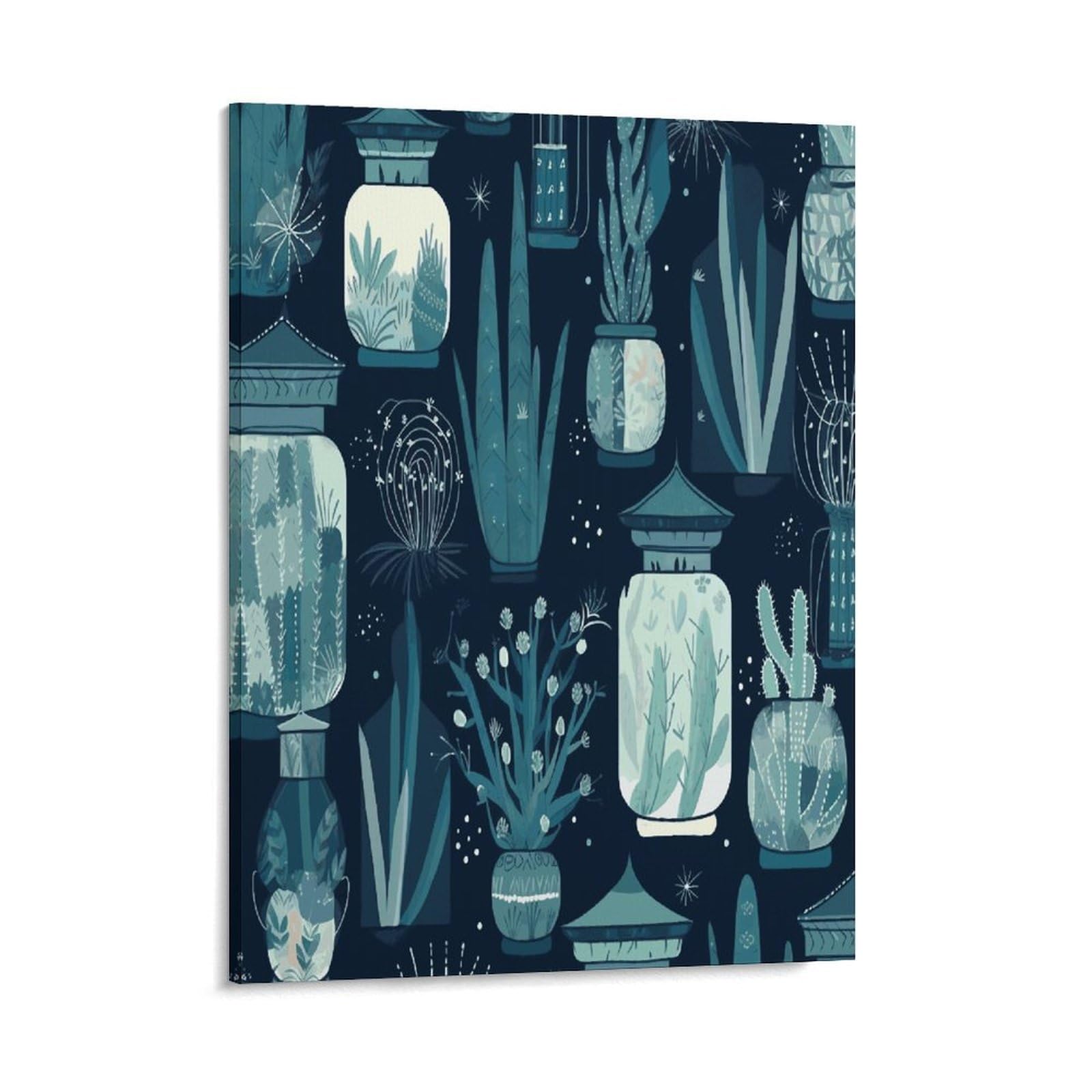 Adfgyerh Style Succulent Plants And Cactus Wall Art Framed,Canvas Prints Ready To Hang Home Decor,Canvas Wall Art For Living Room Hallway Office Wall Decor 16X20inch(41X51cm)
