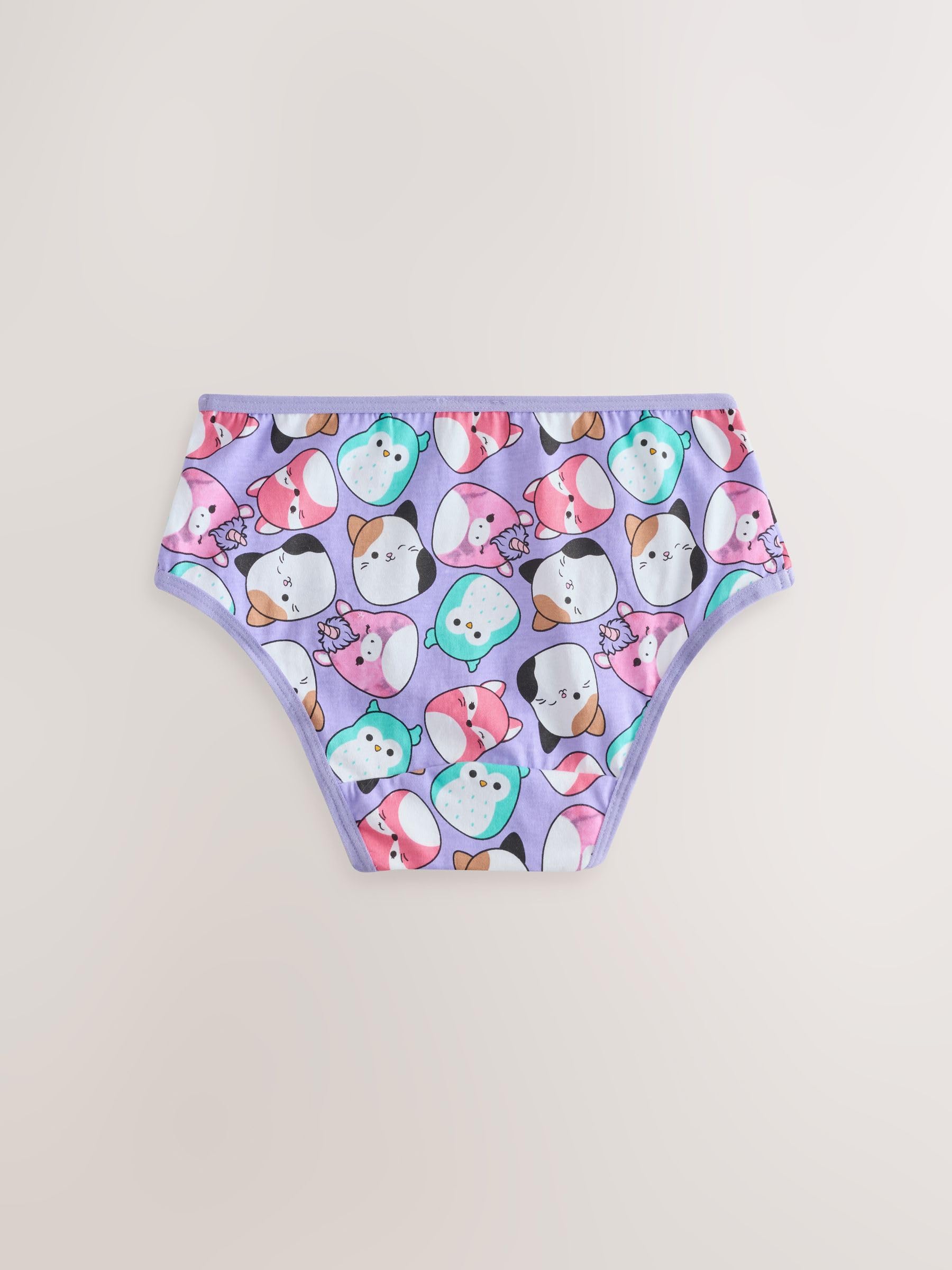 NEXT Ragazza Squishmallows - Confezione da 5 Slip in 100% Cotone