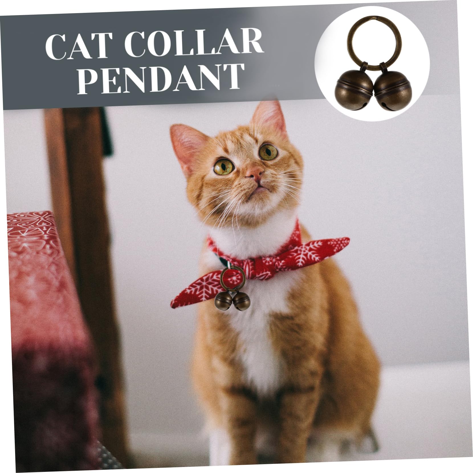 HANABASS Sets Loud Key Ring Bell Dog Collar Accessory Cat Bells for Collar Unique Design for