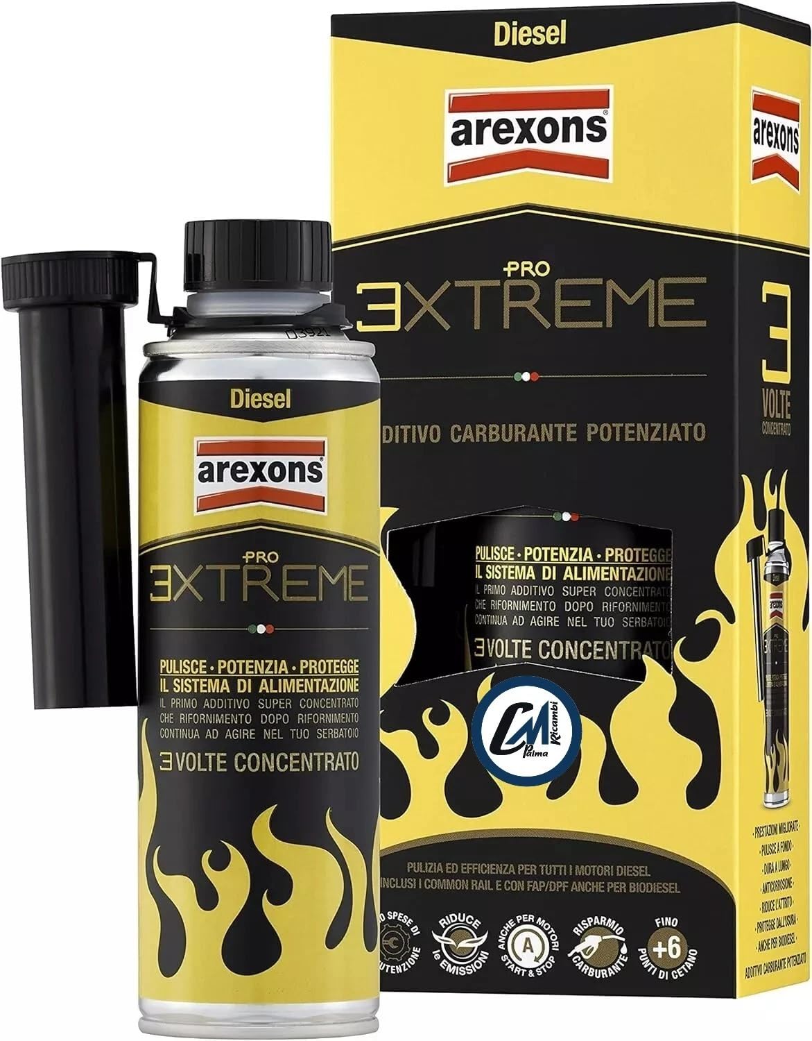 2X ADDITIVO Potenza E Pulizia Motore CONCENTRATO AREXONS PRO Extreme Diesel 9673