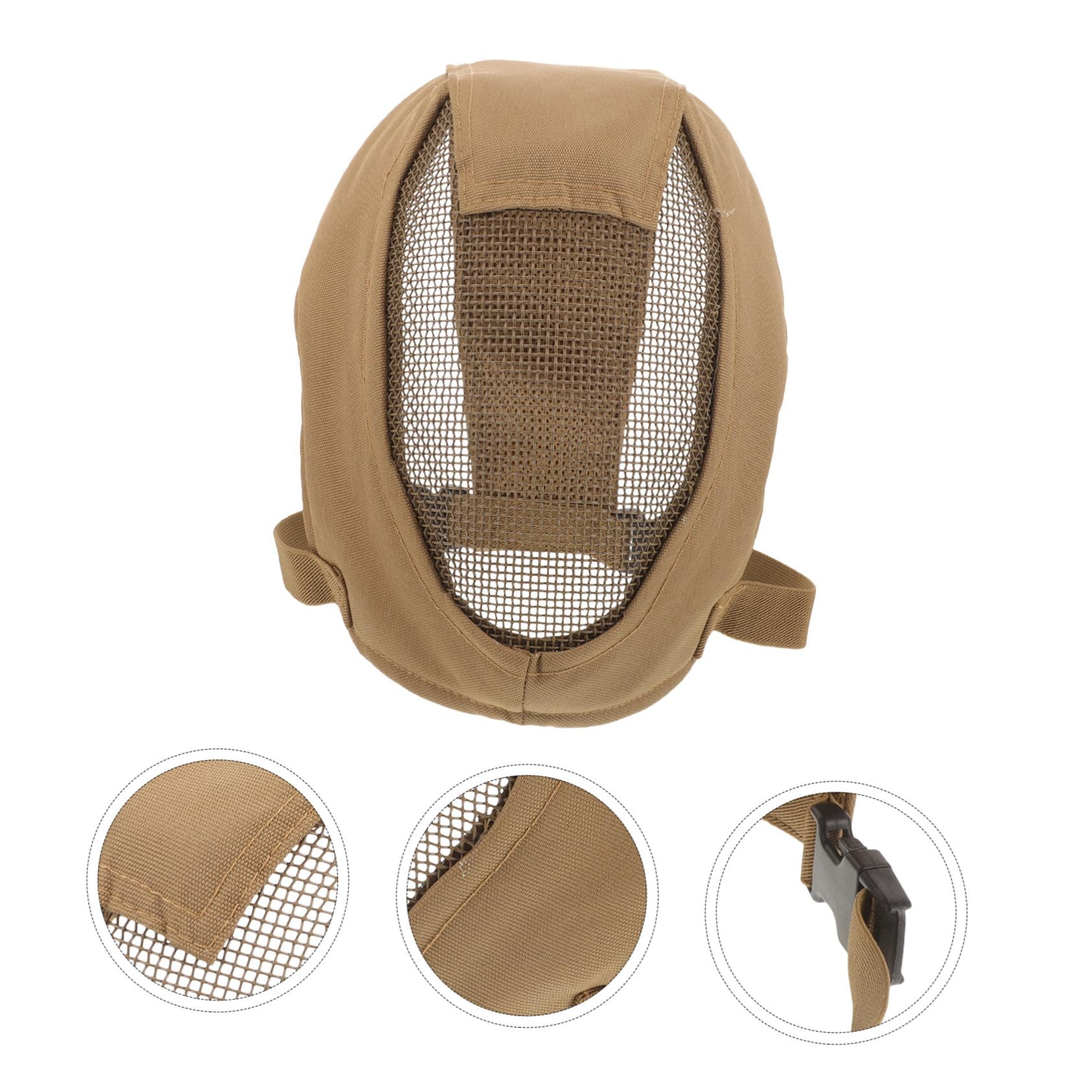 YARNOW Gesichtsschutzmaske Aus Stahlgeflecht Vollgesichtsschutz Für Outdoor-aktivitäten Transparente Und Robuste Feldmaske Für Fechtsport Und Mannschaftsspiele
