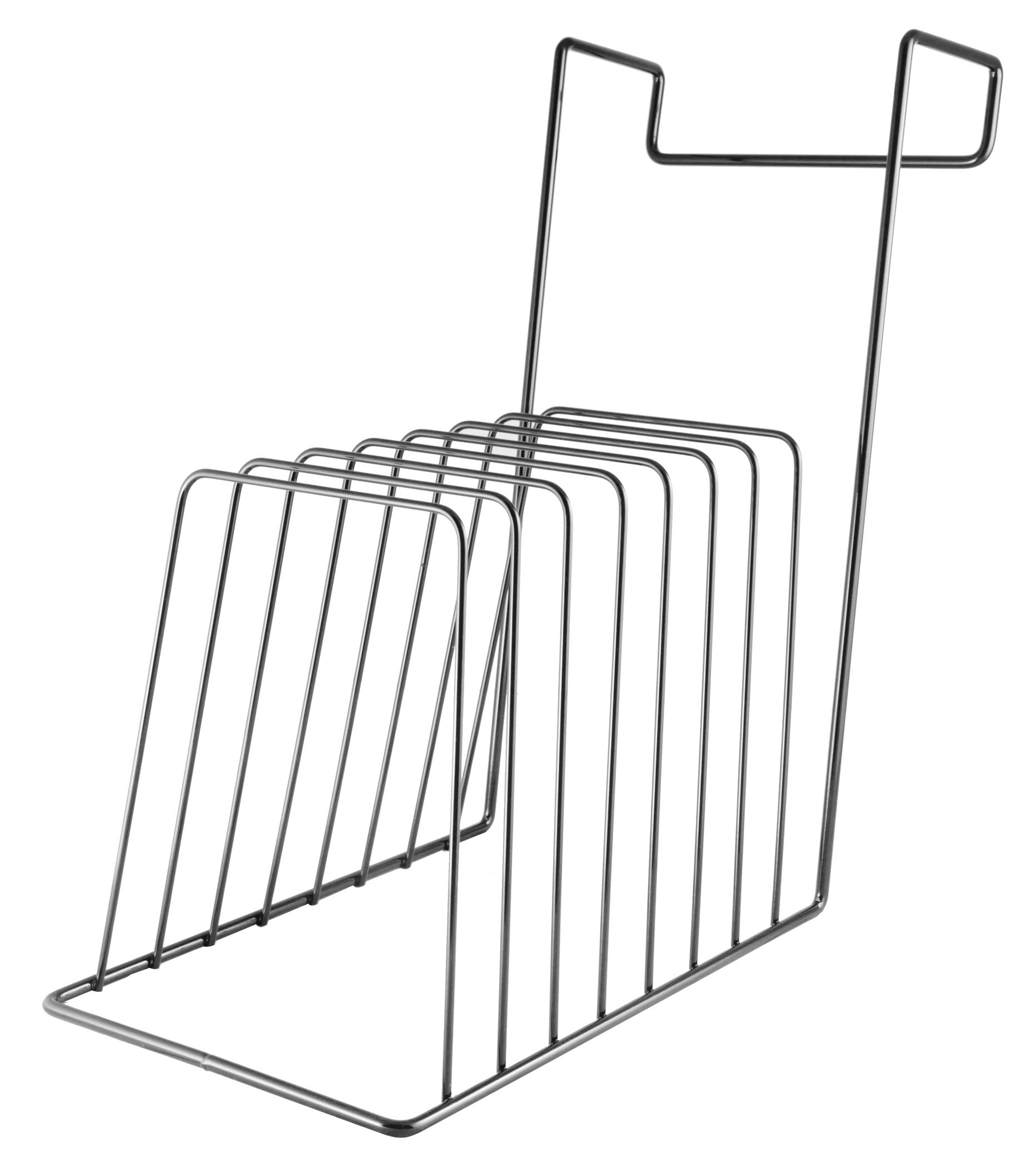 KantekCubicle Partition-Mounted 8-Compartment Incline Sorter, 7.5-Inch Wide x 15-Inch Deep x 15-Inch High, Black (S3755)