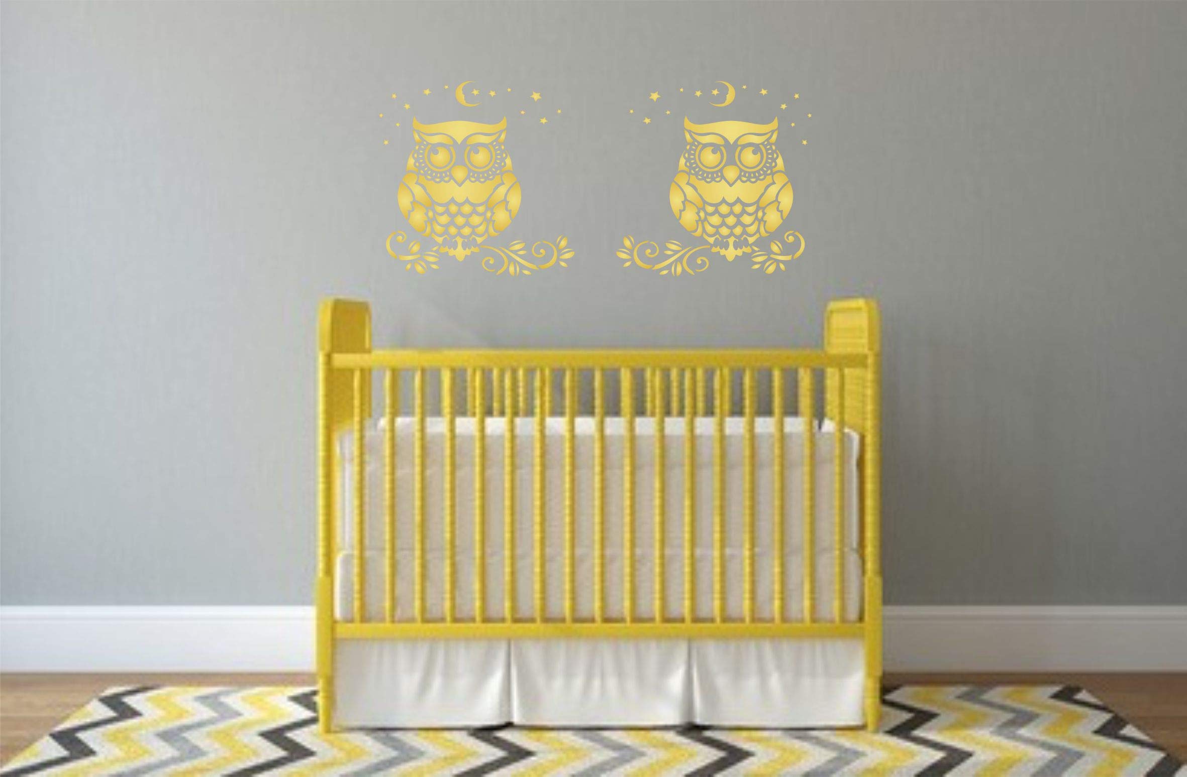 MAYJOYDIY Stencil a forma di gufo, stencil per pittura, 30 x 21