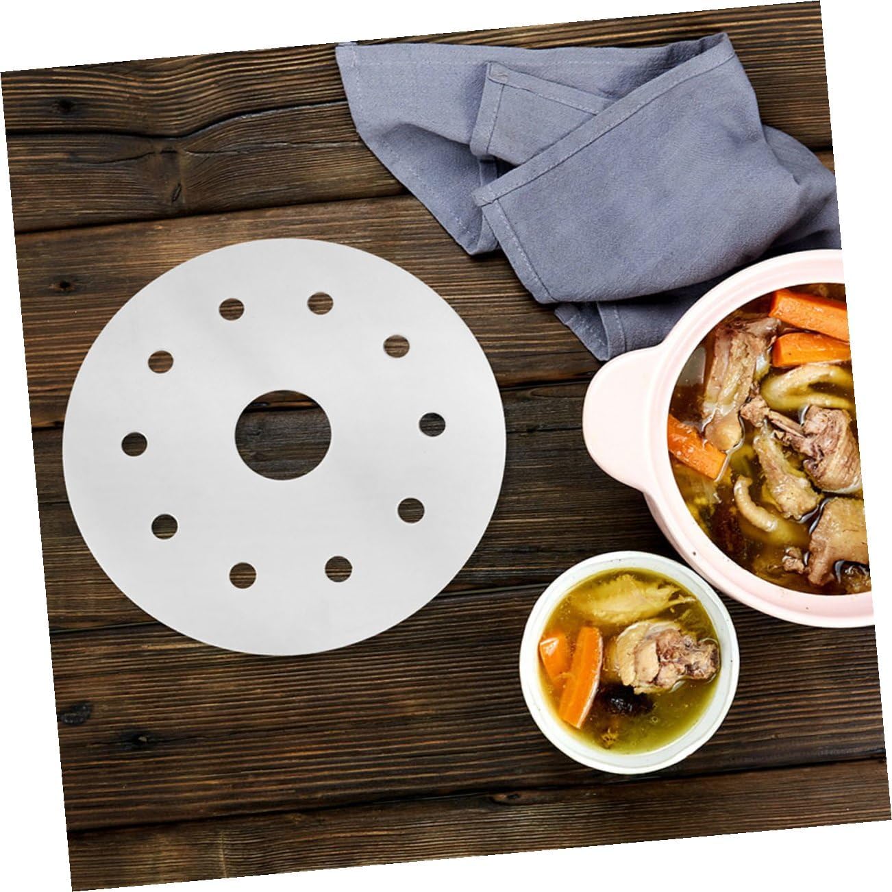 2pcs Stainless Steel Heat Induction Disk Cooktop Induction Plate Adapter Heat Diffuser