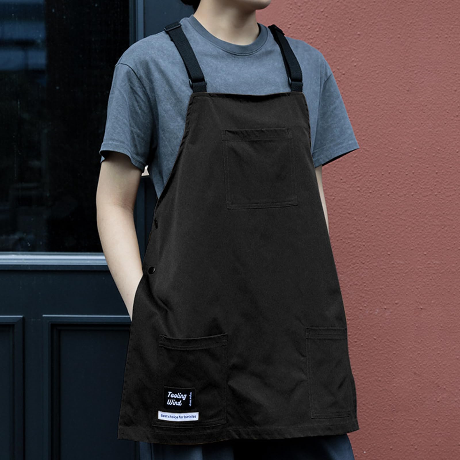 Delantal de cocina con correa ajustable, equipo protector para entusiastas de la cocina y la repostería, accesorios de peluquería, delantal de restaurante