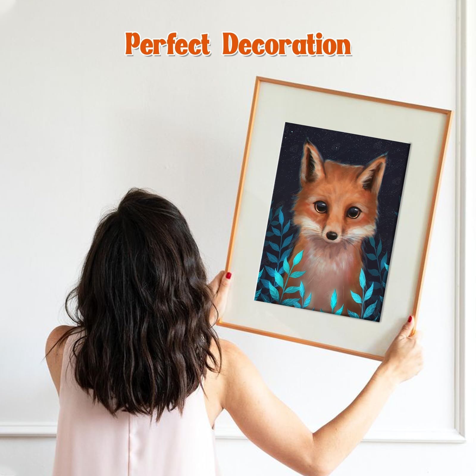 YRTMHU Kit Diamond Painting Complet DIY 5D Peinture Diamant Personnalisé Renard Animal Kits Cristal Broderie Full Drill Peinture Diamant Pour Enfants Adultes Mur Décor 40x50cm
