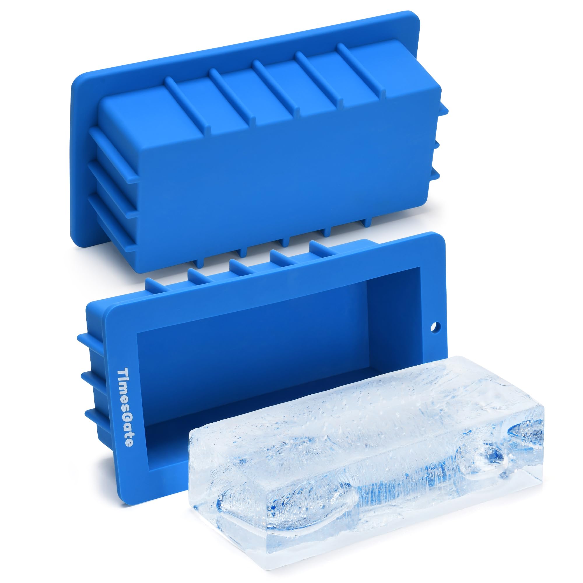 2PC, Large Ice Cube Mold ,2.5 lbs Each, Silicone Mold, Ice Bath Accessories