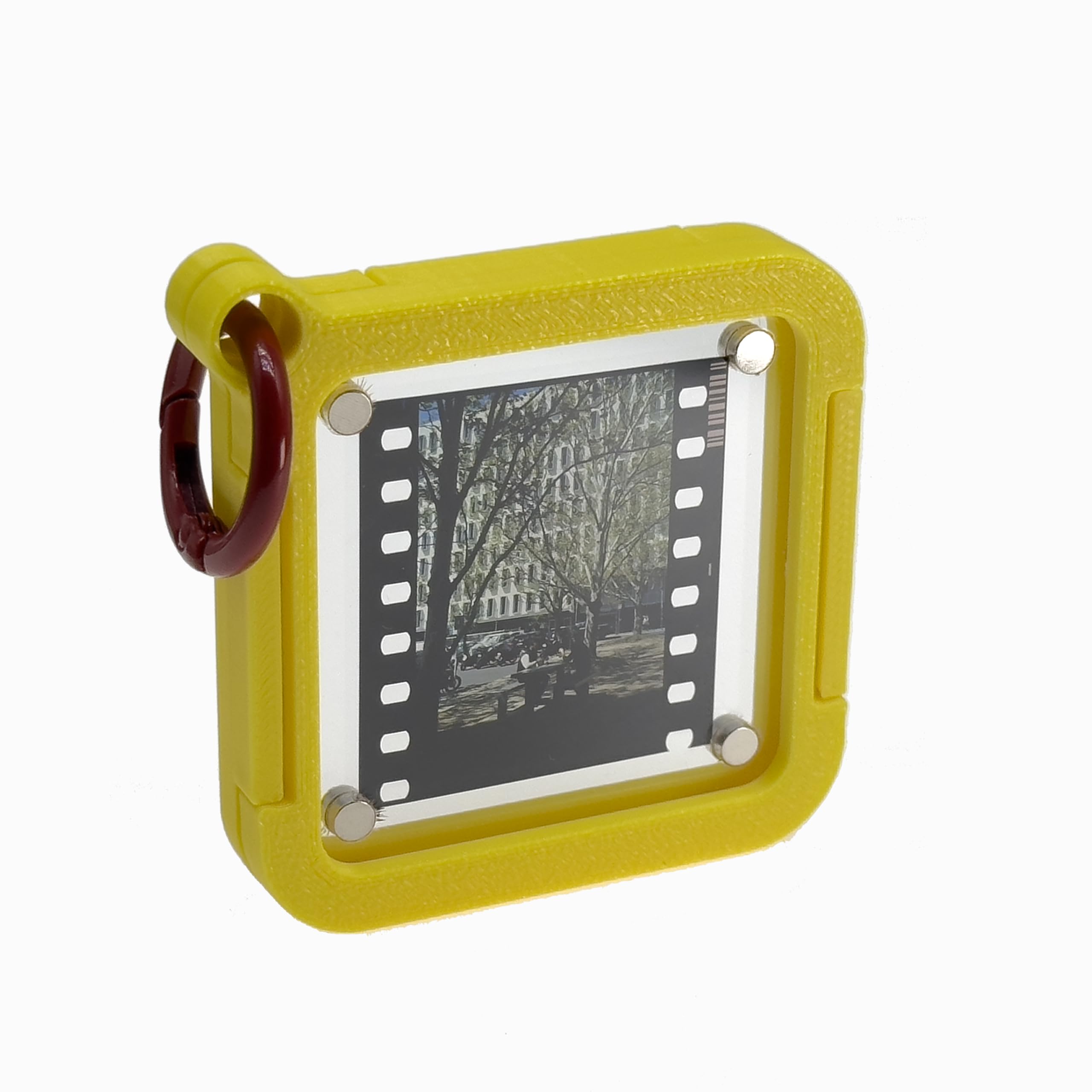 Portable Acrylic Reversal Film Keychain, High Transparency Display and Archival Storage Keychain for Reversal Film 35mm