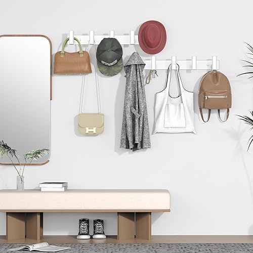 Miniatura 58 de VAEHOLD - Perchero plateado de pared para sombreros y abrigos, 3 ganchos para batas, bolsas, llaves y toallas, organizador de toallas para baño (2