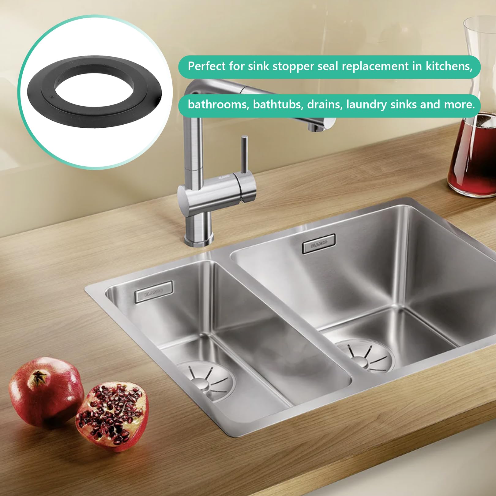 Badewannenstöpsel, Stöpsel Badewanne Waschbecken Stopfen, 42-46mm Badewannenstöpsel, Stöpsel Badewanne Waschbecken Stopfen, 42-46mm