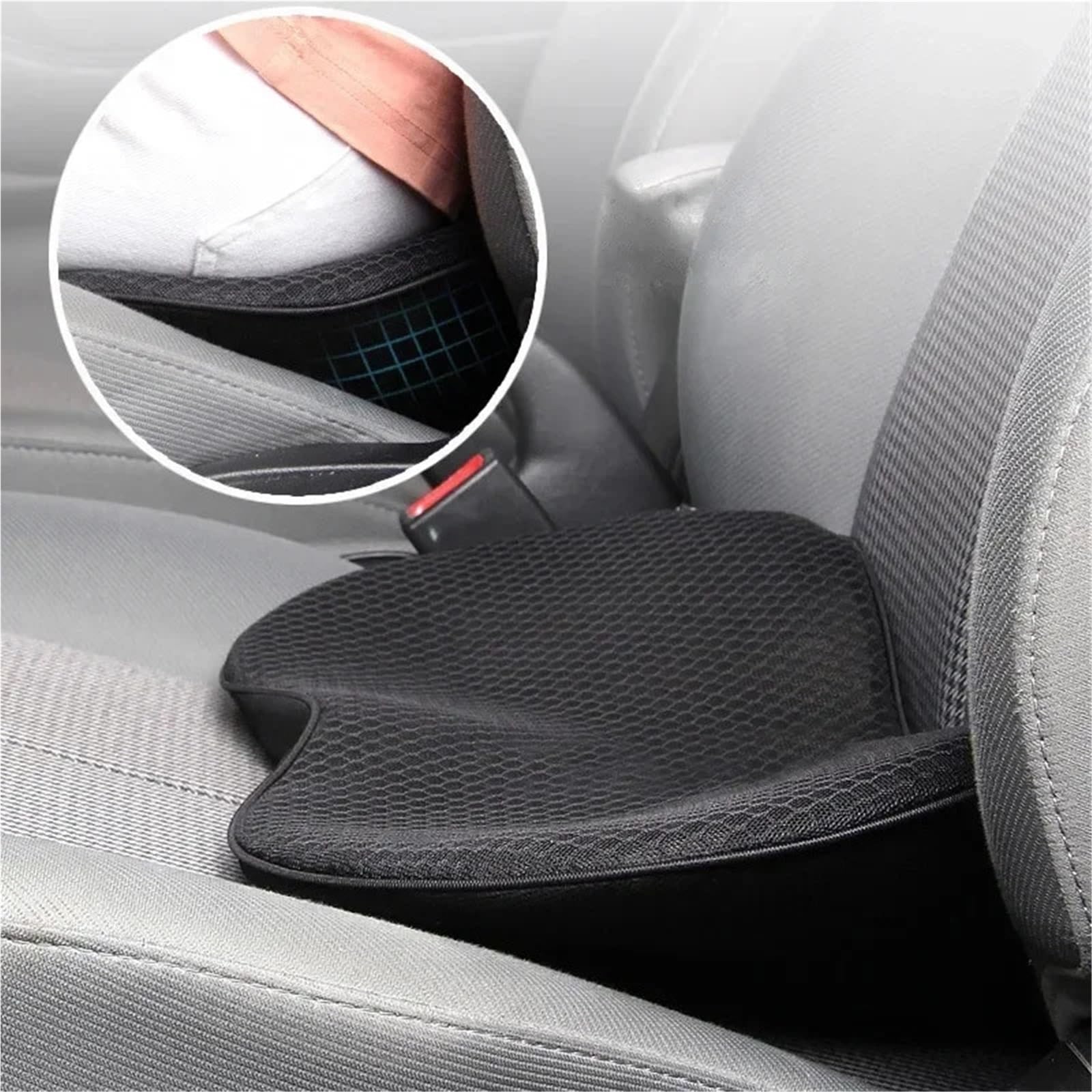 Memory Foam Sitzkissen 2 In 1 Multifunktionales Autositzkissen Universal Memory Lendenkissen Unterstützung Fahrer Atmungsaktive Entlastung Komfort Stuhl Autositz Für Bürostuhl