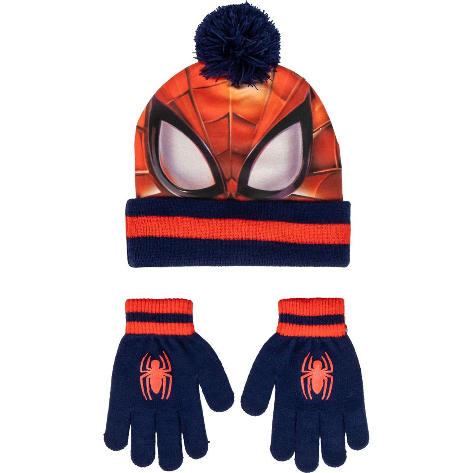 Cerda Unisex Kids Rouge Child Beanie And Gloves Set Marvel Spiderman