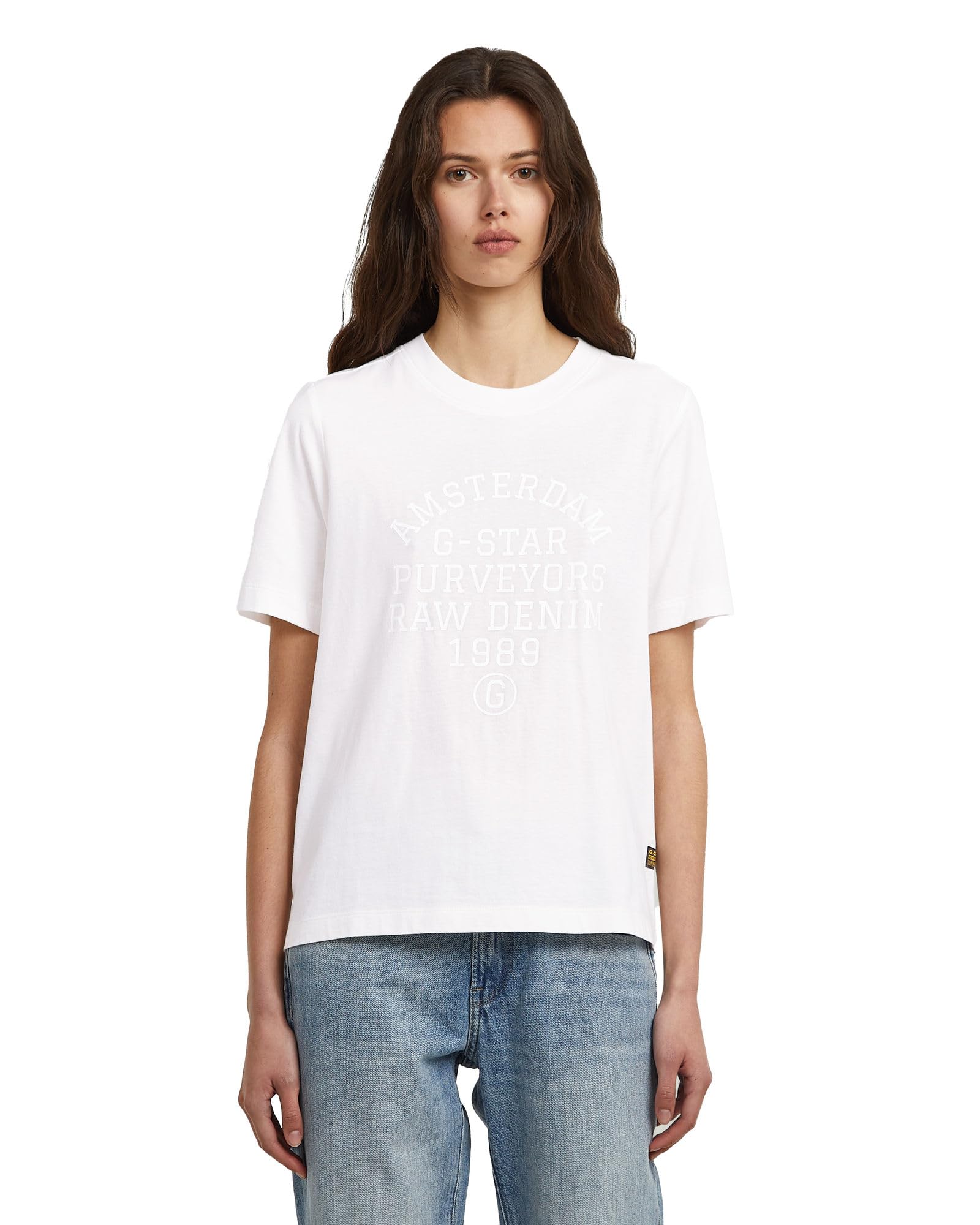 G-Star Damen Text Gr R T Wmn T-Shirt (1er Pack)