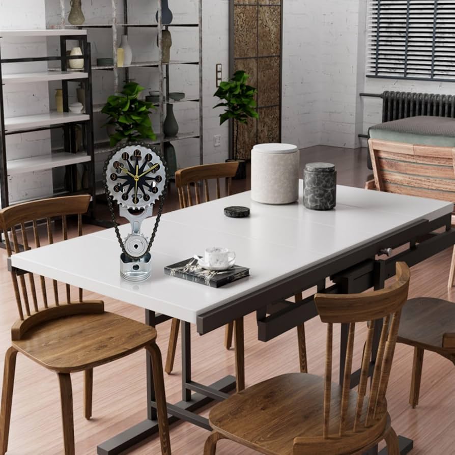 Amazon｜ヴィンテージ回転歯車時計、動く歯車付きスチームパンク