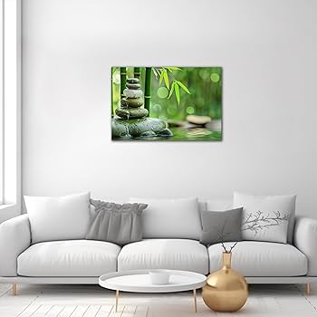 Amazon.com: Zen Wall Art, Zen Stone Canvas Art Prints for
