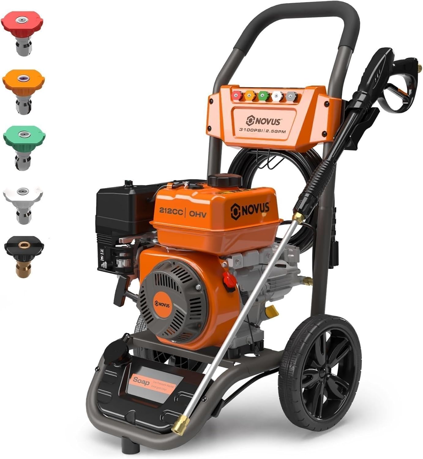 NOVUS 3100 PSI Gas Pressure Washer, 2.5 GPM Power Washer