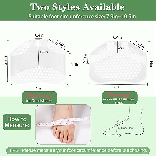 Miniatura 4 de Almohadillas para Dedos de los Pies, Almohadillas Metatarsianas, Almohadillas para la Bola del Pie, Alivio del Dolor de Callos y Juanetes,