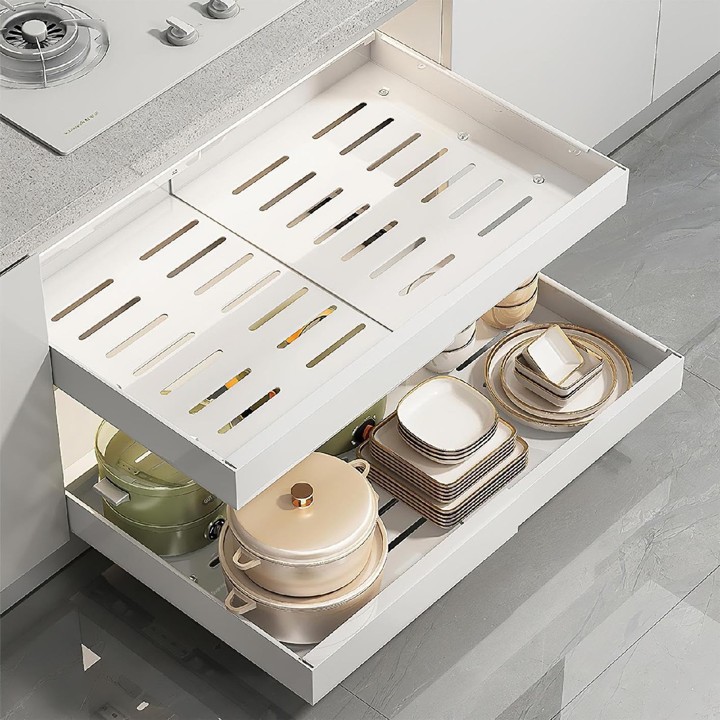 Les armoires de cuisine tirent les étagères, retirez les étagères pour placards, armoire coulissante de cuisine | Plateau de rangement escamotable pour la maison, la cuisine, le restaurant, l'hôtel