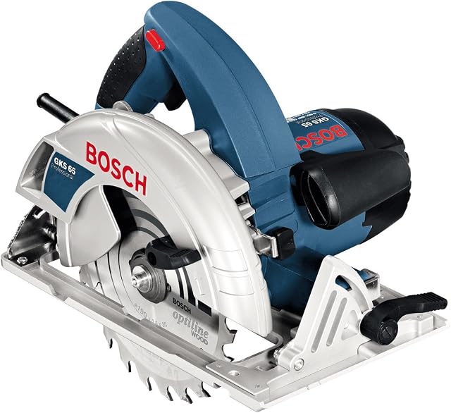 Bosch Professional Hand-Held Circular Saw GKS 65 (240 V, 1.600 W, Saw Blade Bore Diameter 30 mm, in Carton Box)