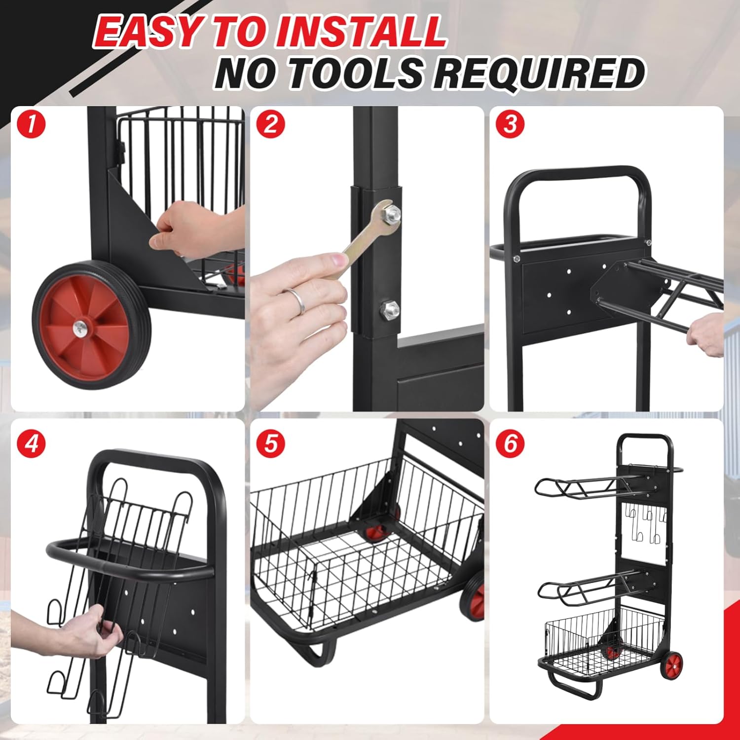 Saddle Cart, Rolling Saddle Cart with Wheel Saddles Rack, Portable Metal Saddles Rack Stand, Horse Trailer Organizer, Horse Equipment Carts for Moving, Organize Tack, Pad, Accessories