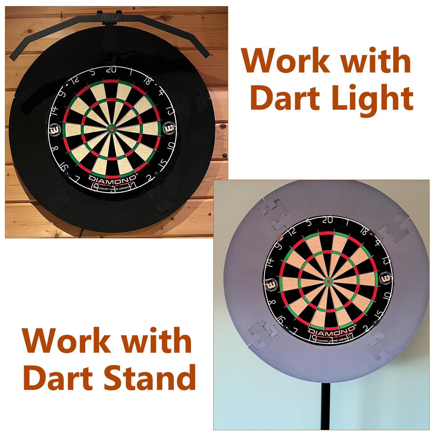 dartscheibe Surround auffangring dartscheibe schutzring Eva Dart Surround wandschutz, 45 cm Dart catchring Surround, 5 teiliger Backboard Ring 18 Zoll für Trainingsboard