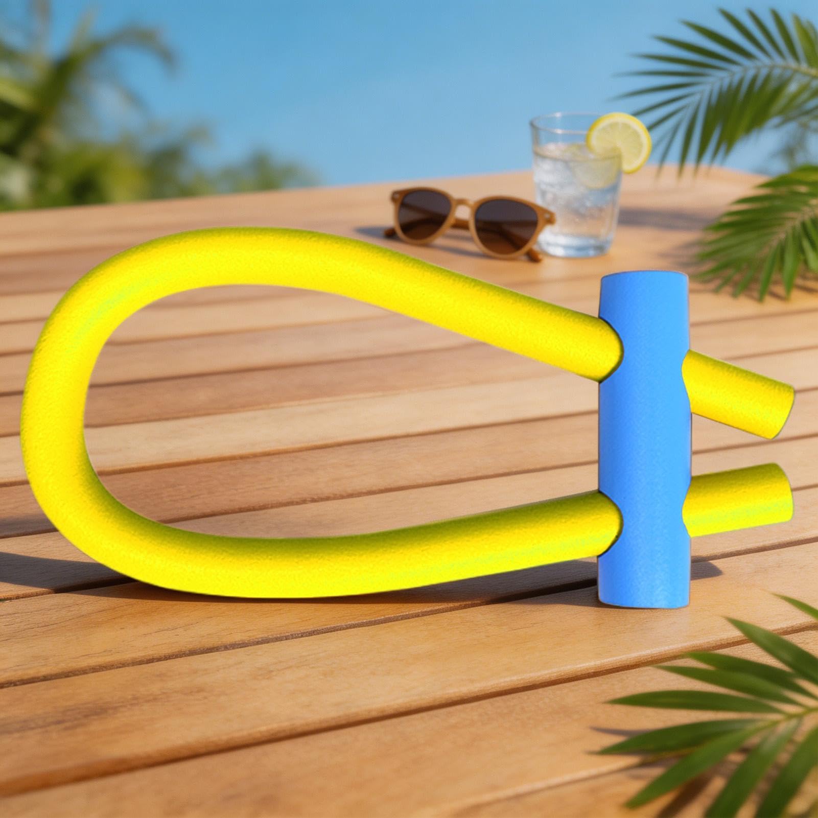 Frites de Piscine,avec Connecteur Polyvalents Gonflables Doux - Accessoires pour Piscine d'été,pour Sport, Fitness, entraînement des Mains, Voyage et Plage