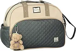 Bolsa Grande Maternidade Enxoval Menino Menina Bebe + Ursinho - Linha Elegance