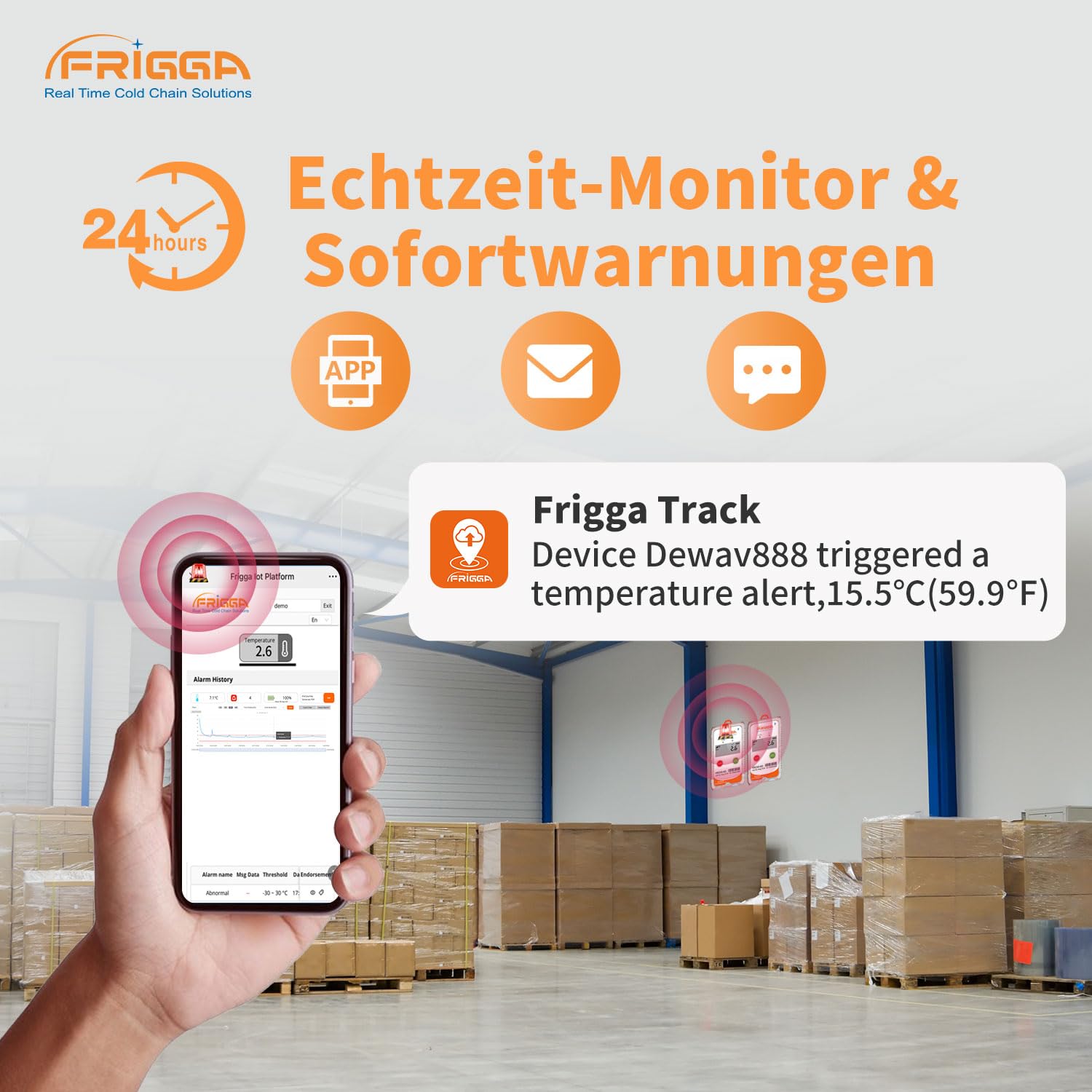 Frigga V5C-Non Li 4G/5G Single-use Registrador de datos de temperatura y humedad en tiempo real 28800 puntos Televisor digital de temperatura 60 días para farmacia Logística de cadena de frío Alta
