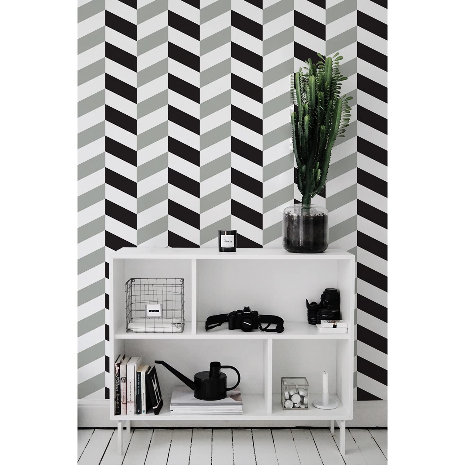 Mural Magic-Stick Herringbone 416x254 cm : Rénover sans Colle ni Chantier
