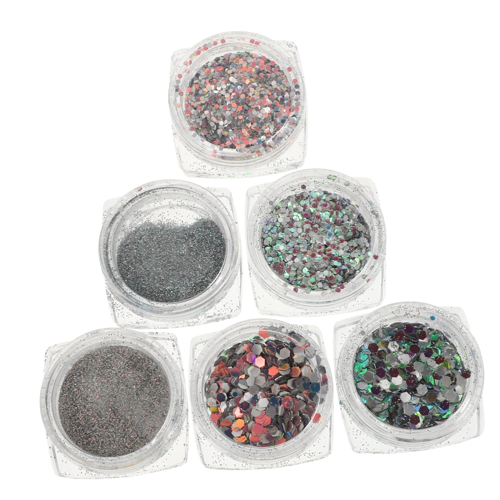 Mikinona Diamond Nail Glitter Flakes Reflective for Nail Art Crystal Powder Supplies