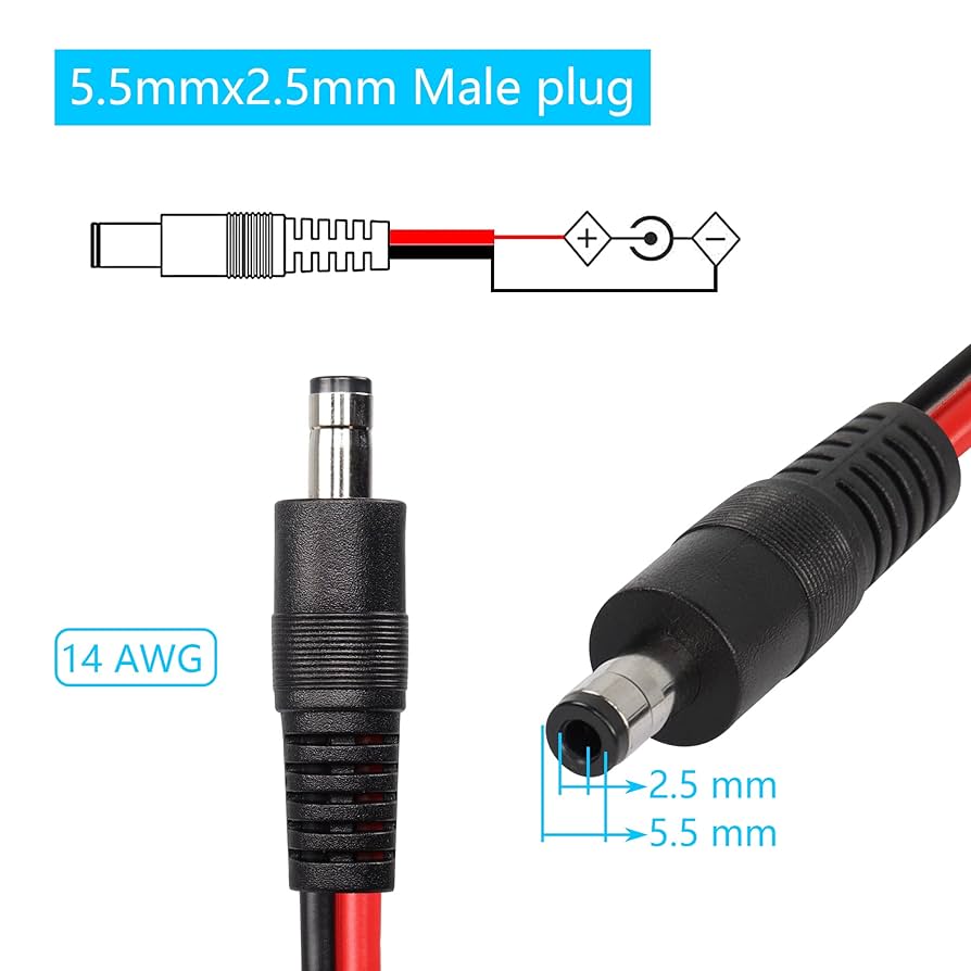 pii様　専用 Amazon | CERRXIAN DC5525電源ピグテールケーブル 14AWG 5.5 mm