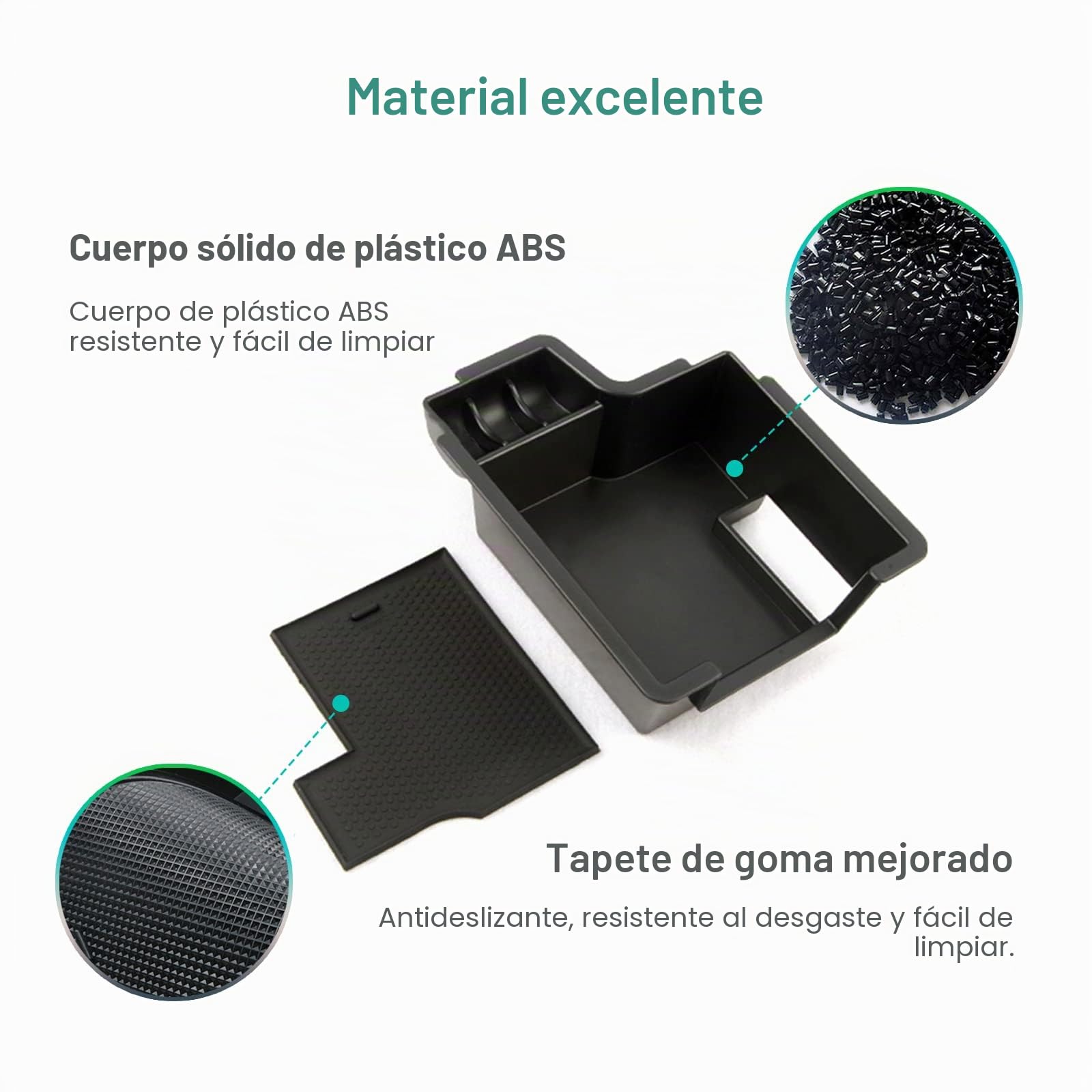 GAFAT Octavia 3 MK3 5E RS 2013 – 2019 – Reposabrazos con caja de almacenamiento para reposabrazos central