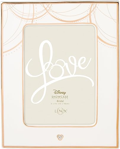Miniatura 1 de Lenox Disney Bridal - Marco de 5 x 7, 1.71 pulgadas, color marfil