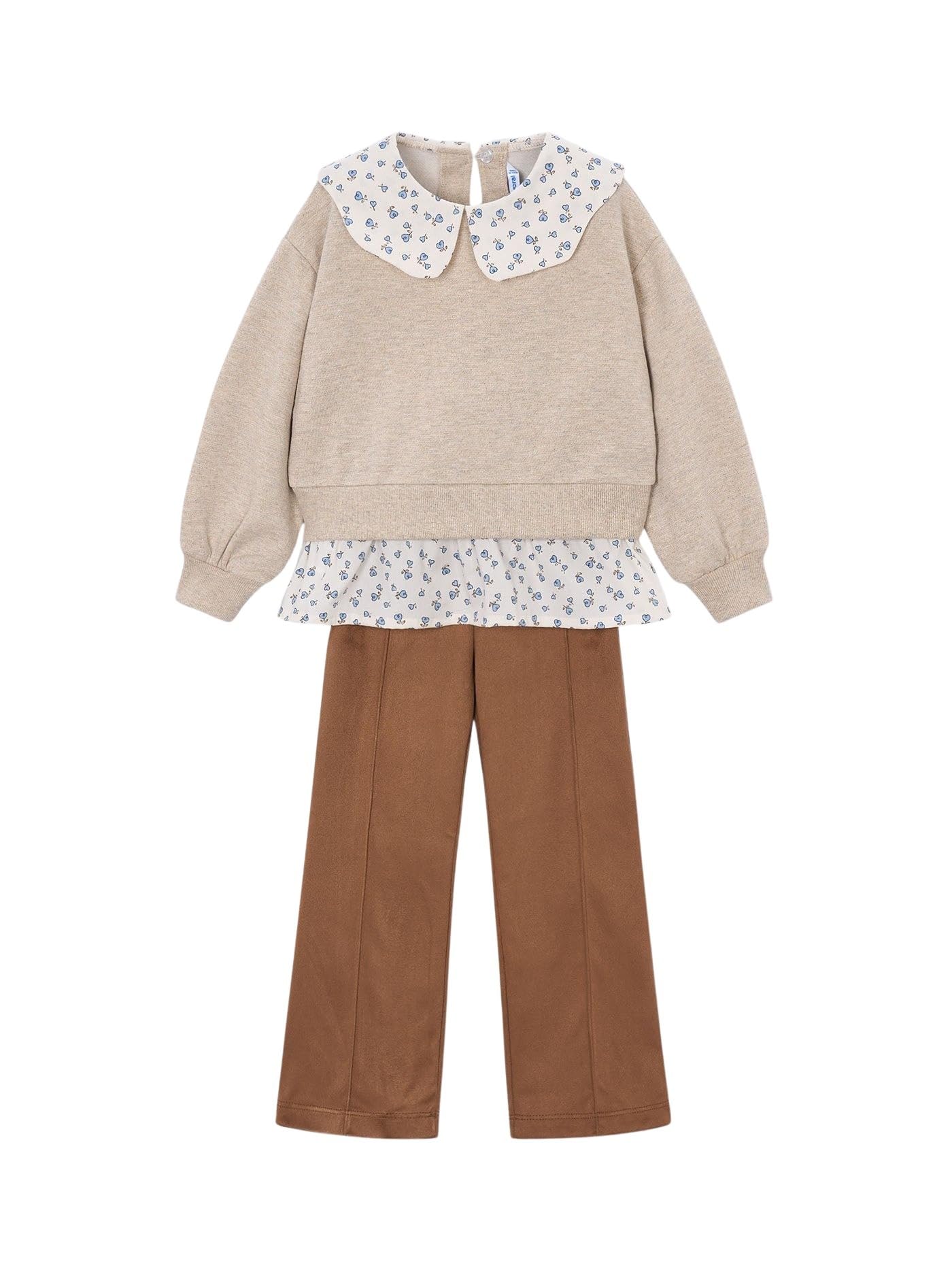 Mayoral Compl.Leggings camoscio per Bambine e Ragazze Toffee